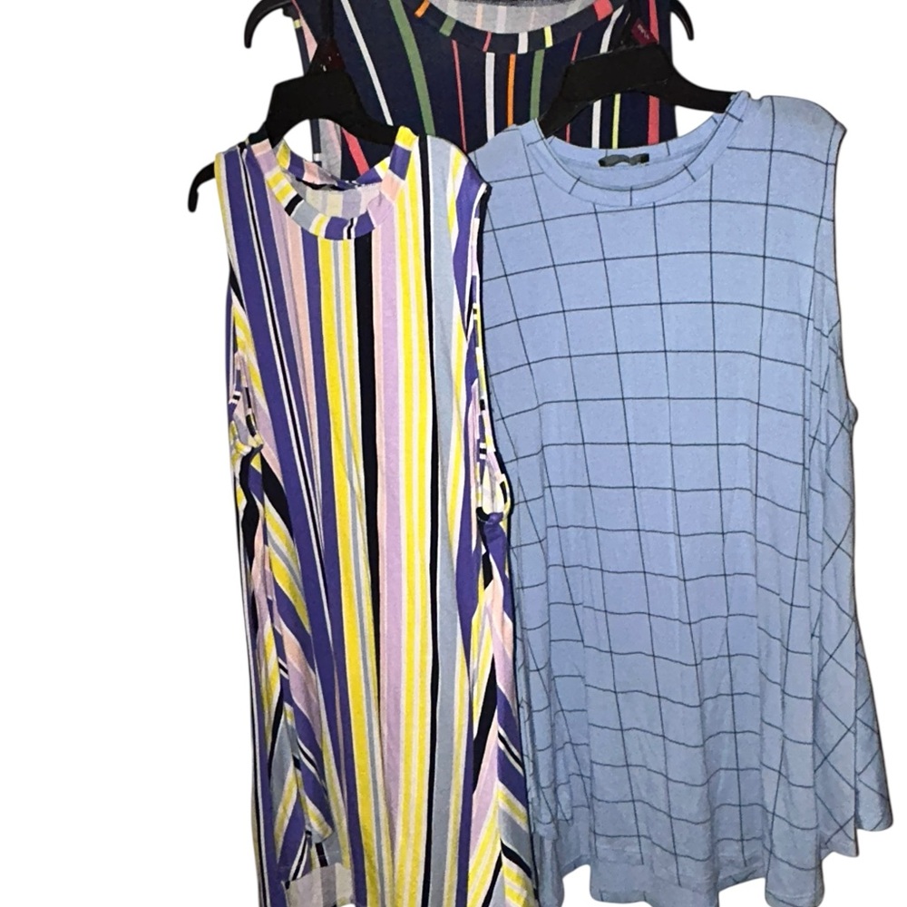Three Lane Bryant Multicolor Tank/Tunic Tops